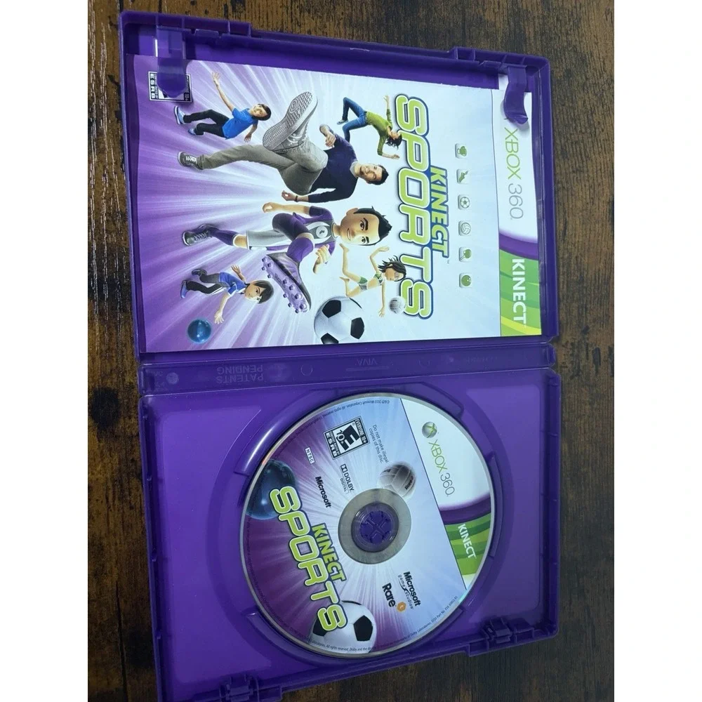 Microsoft Xbox 360 Kinect Sports Video Game Lot, Deca Sports, Dance Central 2